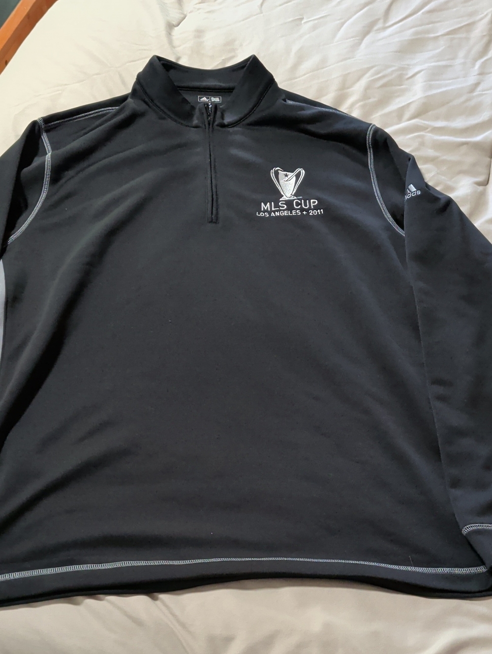 adidas Black MLS Cup Los Angeles 2011 Quarter-Zip Pullover
